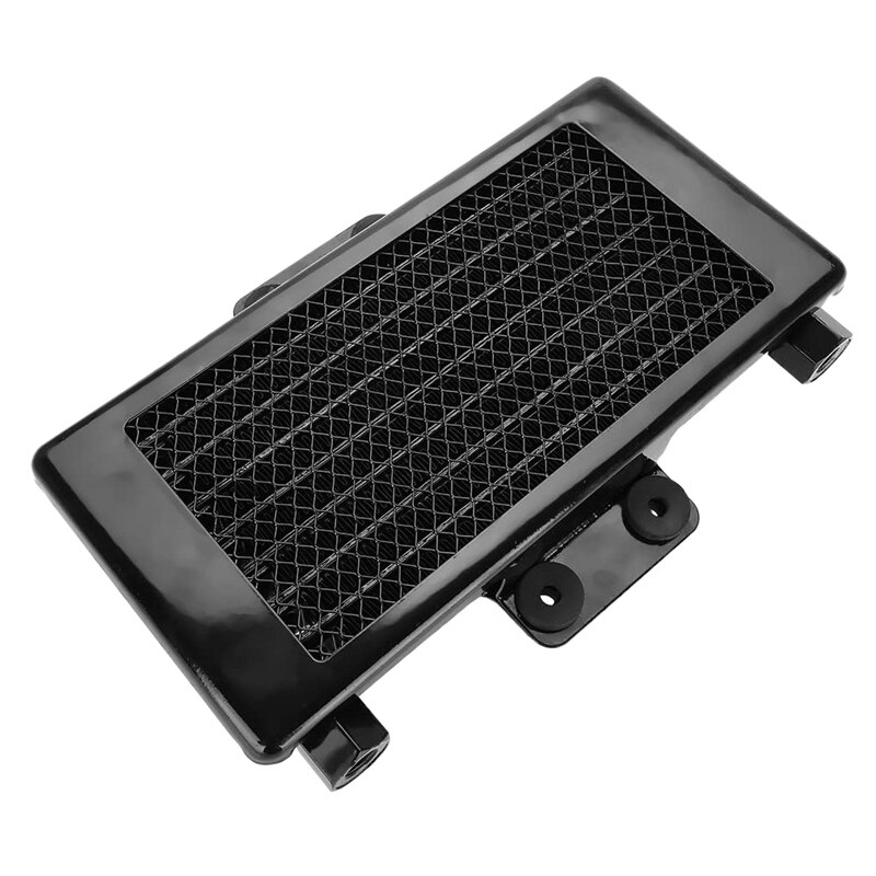 Motorcycle Engine Oil Cooler Cooling Radiator 125Ml Aluminum Black for 125CC-250CC Motorcycle Dirt Bike ATV Engine: Default Title