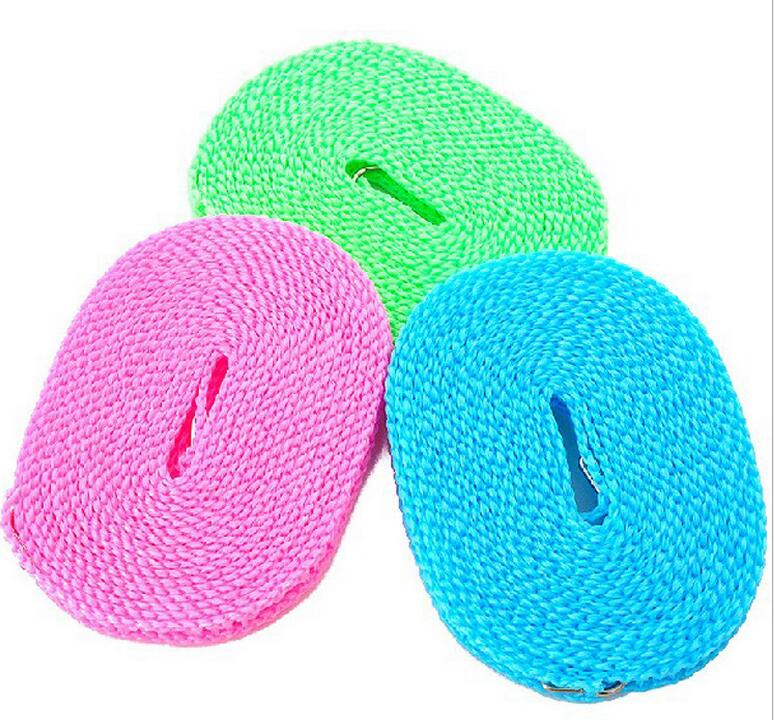 Clothesline 3 Meters Clotheslines 5 Meters Clothes Dryer Outdoor Cloth Hanging Rope Windbreak Non-Slip Clothesline: 5 Maters
