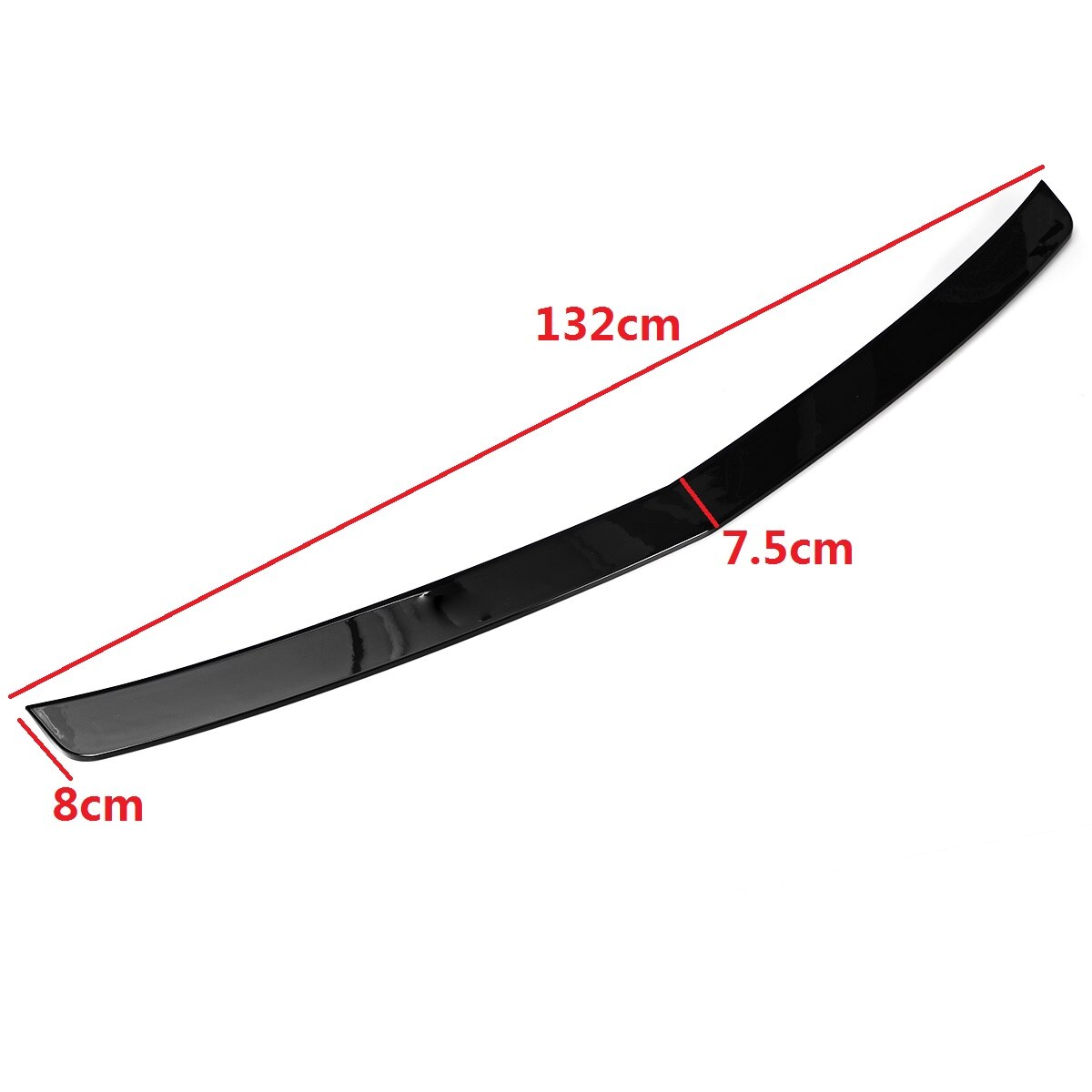 Glanzend Zwarte Spoiler Voor Peugeot 206/207/2008 (2008-2012) – ABS Materiaal – Eenvoudige Installatie