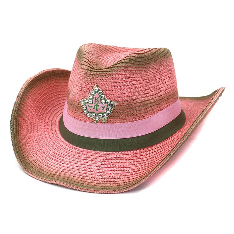 Hat Men Women National Style Western Cowboy Hats Pink Outdoor Seaside Sun Protection Shade Straw Cap QDKPOTC