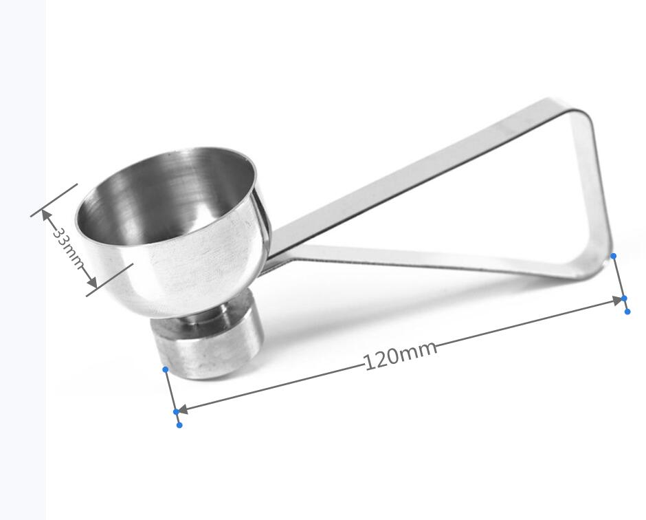 Neue Praktische Metall Ei Schere Ei Deckel Cutter Hülse Öffner Edelstahl Gekocht Rohes Ei offen Kreative Küche Werkzeuge einstellen: L
