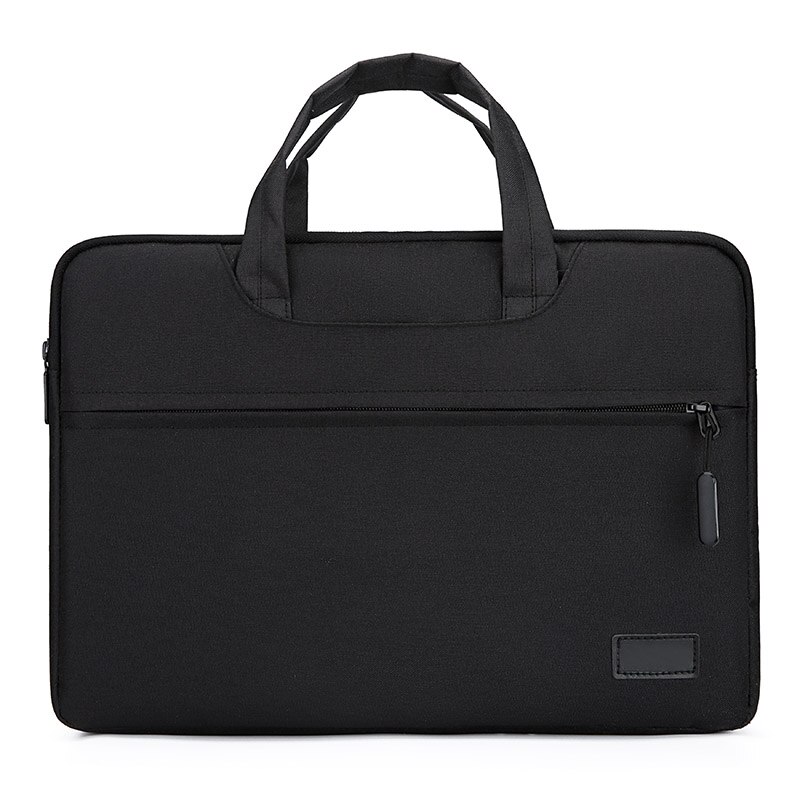 AOTTLA Handbag 16 Inch Laptop Bag Large Capacity Men's Briefcase Classic Solid Color Women's Shoulder Bag Leisure Crossbody Bags: Black Big