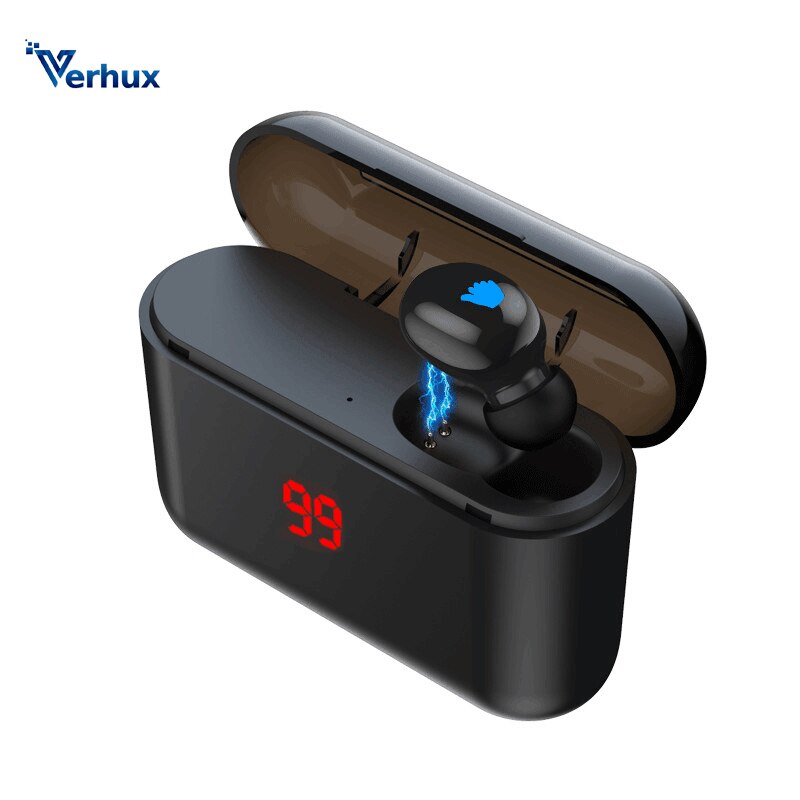 Auriculares HBQ Q32 TWS inalámbricos con Bluetooth 5,0, Auriculares deportivos manos libres, auriculares para Gaming estéreo 3D con micrófono de carga Bo