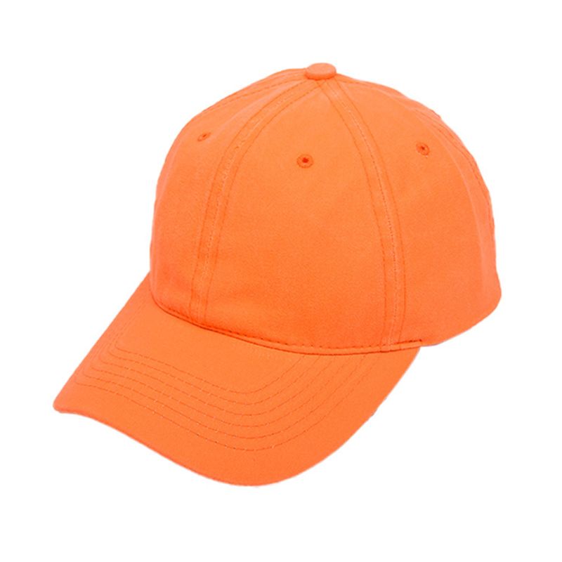 Unisex Leuchtstoff Neon Baseball Kappe Helle Feste Farbe Im Freien Sonnenschutz Hut: Orange