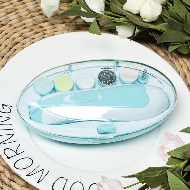 Cortauñas eléctrico para bebé, tijeras para cuidado de uñas infantil, cortador seguro para uñas de recién nacido, recortadora manicura
