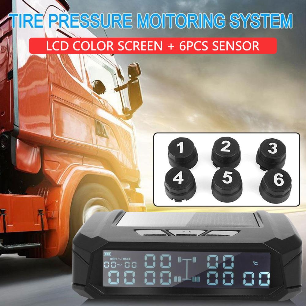 Dæktryk alarm dæktryk overvågningssystem 8.0 bar lastbil tpms 6 stk sensor usb