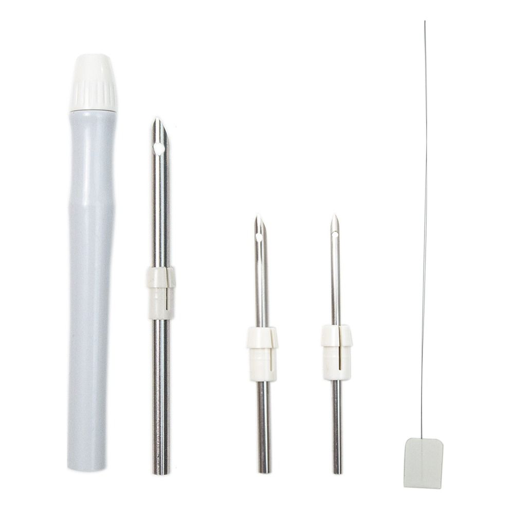 Embroidery Punch Needle Kit Stitching Tool Set Magic Embroidery Needle Pen Weaving Tool Knitting Sewing Tools for DIY Sewing: MULTI