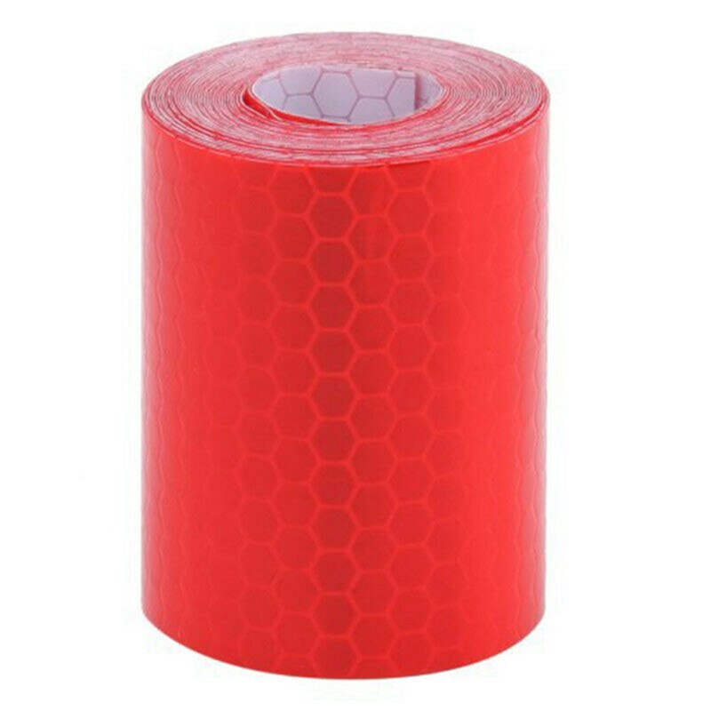 Warning Tape Strip Stickers Warning Light Reflector Protective Sticker Reflective Film Car Safety Mark Reflective 100cm X 5cm: Red