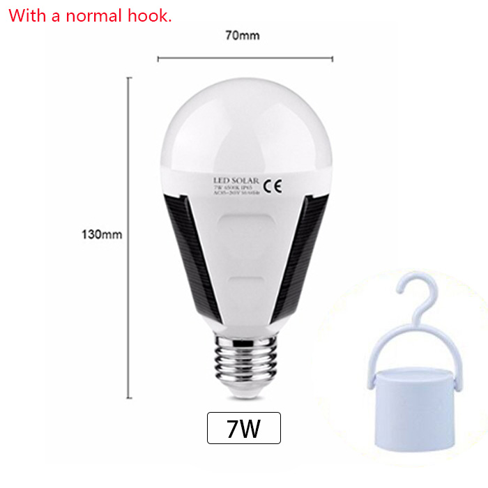 7W/12W LED Solar Power Bulb E27 Protable LED Solar Lights Rechargeable Lampada LED Waterproof Outdoor Camp Tent Garden Light: ROSE