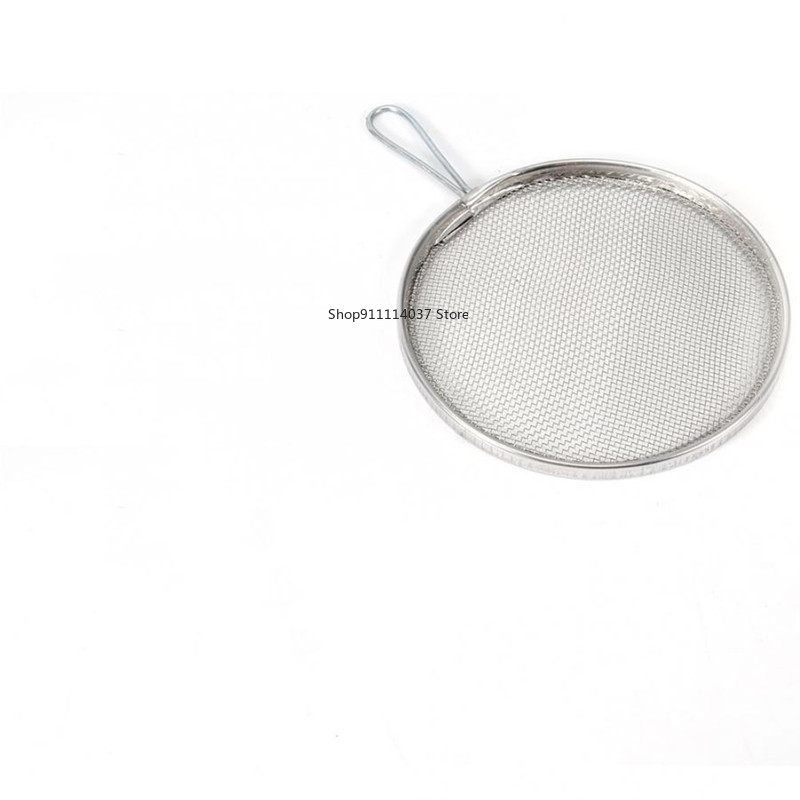 Tamiz de esmalte de cerámica artístico, colador de malla de barro de acero inoxidable, herramientas de cerámica, tamiz de filtro, herramienta de filtrado de cerámica con mango: rotundity-1pcs