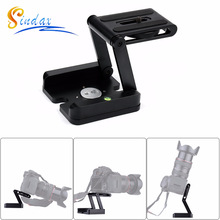 Z Flex Tilt Head DSLR soporte plegable de aleación de aluminio soporte de cámara Placa de trípode de liberación rápida y nivel para Canon