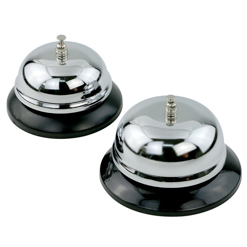 Desk Bell Ringer Silver Hotel Service Bell Reception Desk Counter R... – Grandado