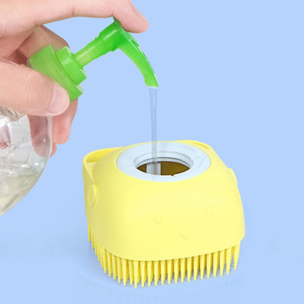 Silikon hårborste schampo hårbotten borste kam huvud spa bantning massage borste kropp hår tvätt kam dusch bad borste