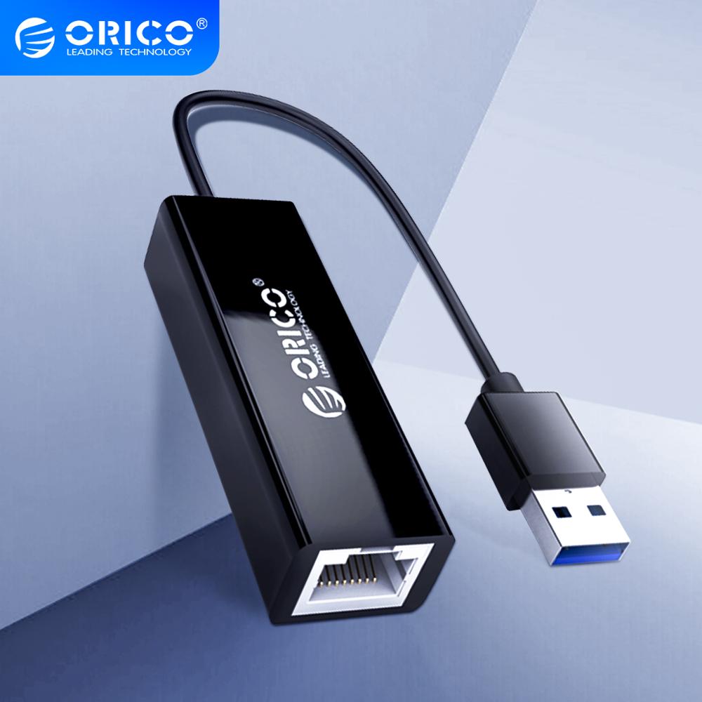 ORICO 10/100/1000 Mbps Network Card RJ-45 Lan USB Wired USB 3.0 2.0 to Gigabit Ethernet Adapter For Windows 10 Xiaomi Mac OS PC