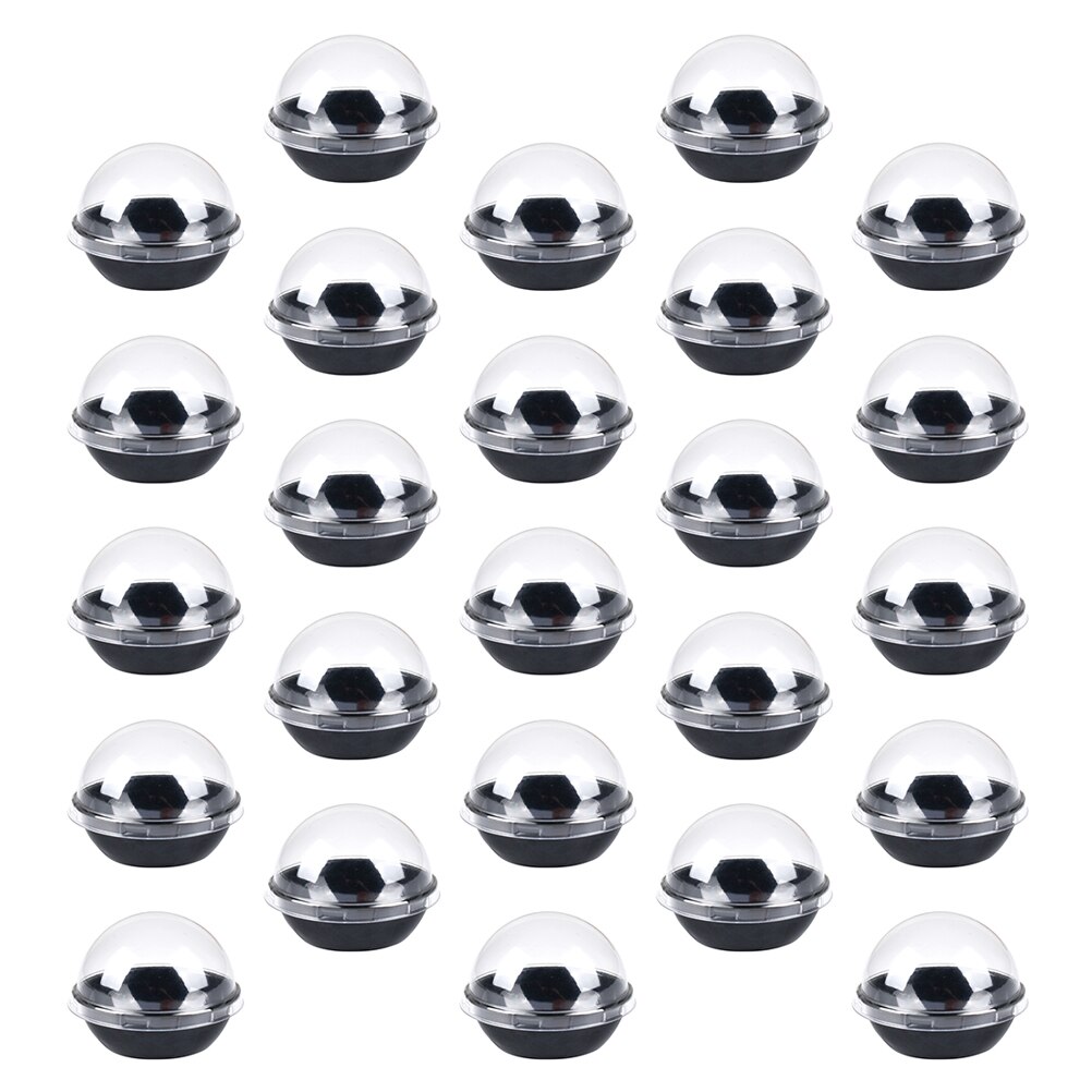 50pcs Transparent Plastic Dome Boxes Cookie Boxes Clear Dome Dessert Packaging Box
