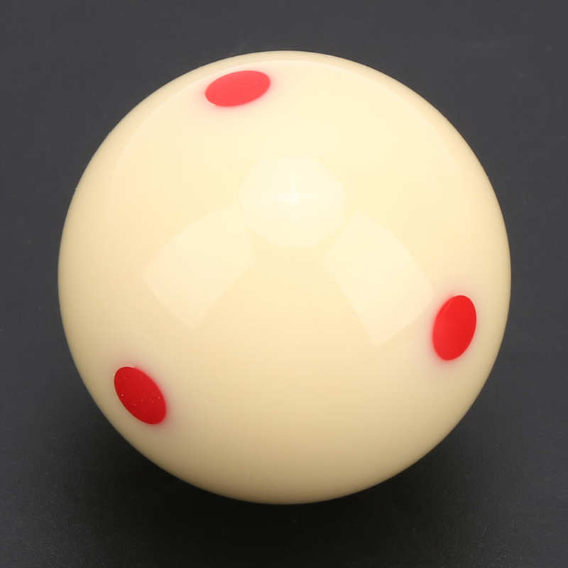 Boule De Billard Snooker 52.5mm - Résine Avec Points Rouges - Pour Entraînement Et Compétition