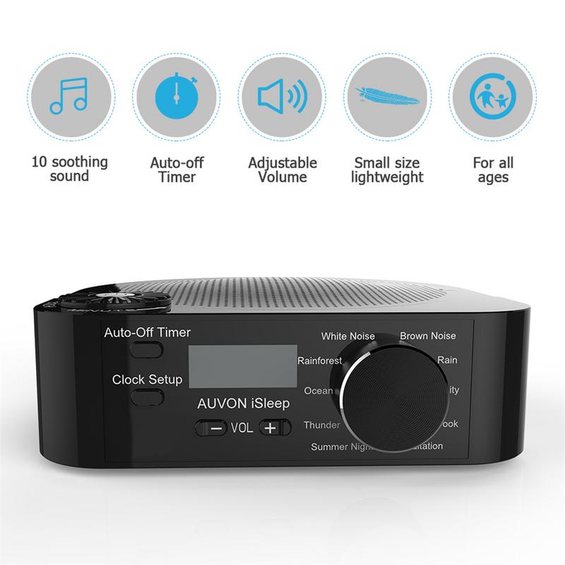 Baby's Timing Music Sleep Aid Device White Noise Machine Sound Machine Music Player with Soothing Sounds Timer