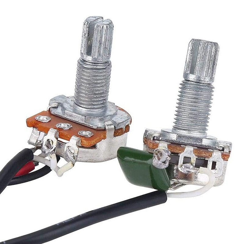 Electric Guitar Wiring Harness Kit, 2T2V 3 Way Tog... – Grandado