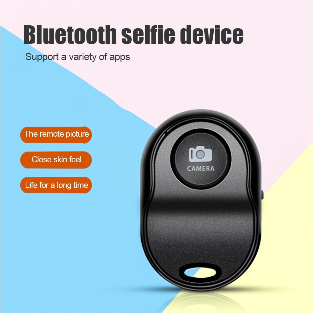 Mini Bluetooth-Compatibele Afstandsbediening Ontspanknop Draadloze Controller Zelfontspanner Camera Telefoon Selfie Controller