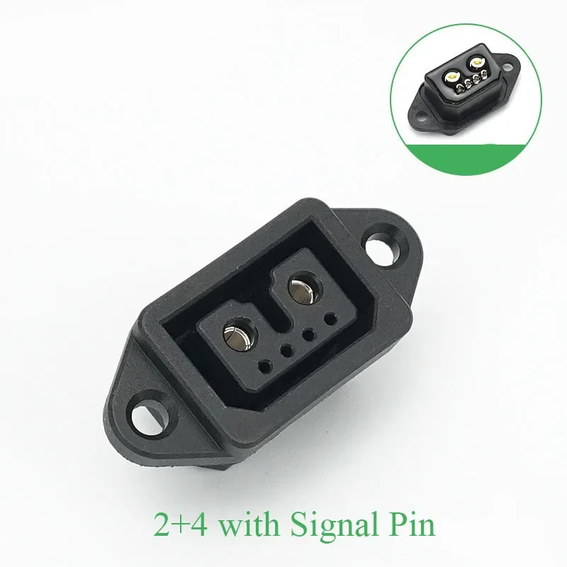 2 + 4/2 + 6 Lithium-Batterie Ladung Steckdose Elektrische Fahrzeug Hohe Strom Entladen Hafen Adapter Stift Ladung Stecker: Gelb