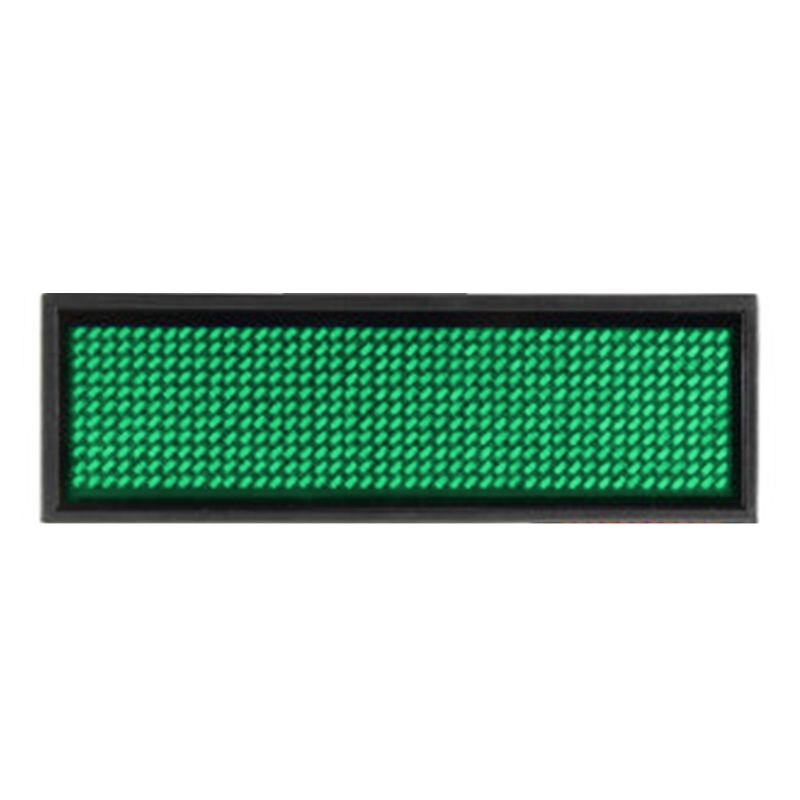 LED Mini Digital Name Message Tag Badge Sign Business Card Screen PXPA: Green