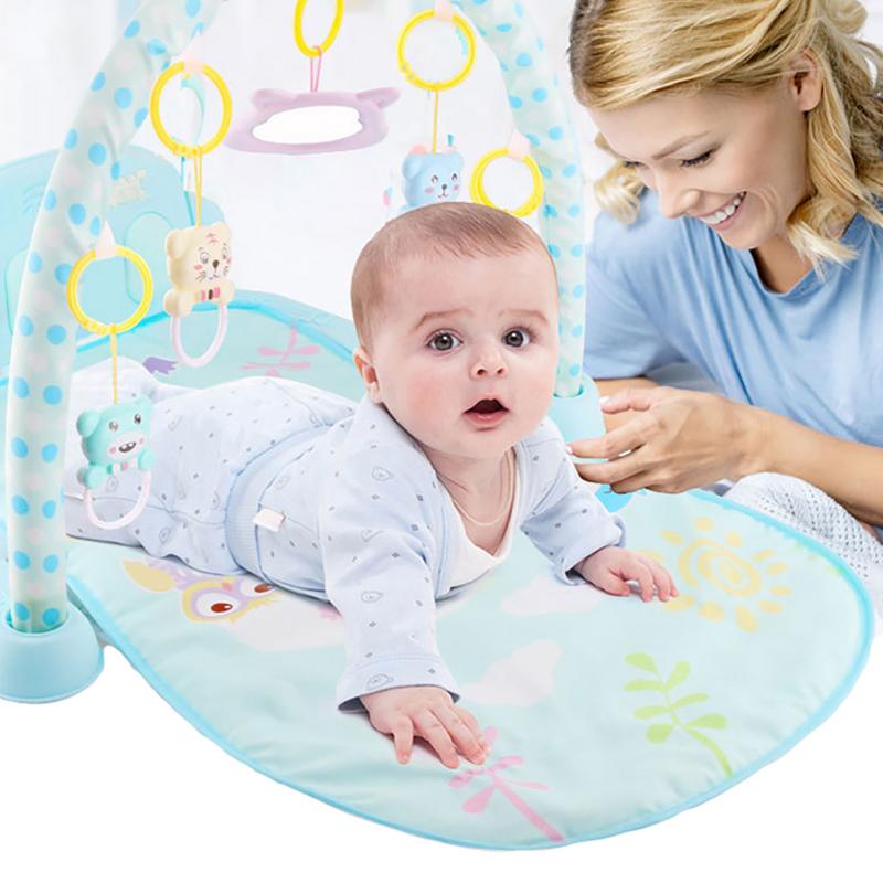 Multifunktions Weiche Baby Spielen Gummi matt Aktivität Klavier Pedal Fitness Rahmen Musik Bett Glocke Spielen Fitnessraum Spielzeug Boden Kriechen Decke teppich