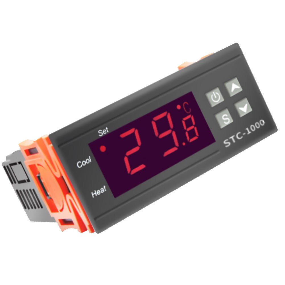 To relæ output led digital temperaturregulator termostat inkubator med varmelegeme og køler