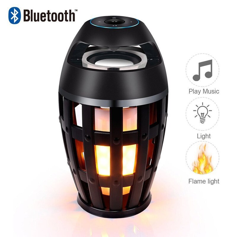 Wireless Bluetooth waterproof LED Subwoofer Outdoor i3 speaker 360 Degree stereo Surround Sound Portable HI-FI bass MP3