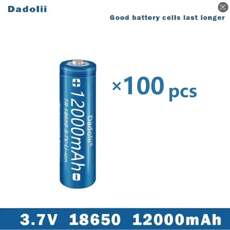 18650 3.7V 12000mAh capacity lithium ion rechargeable battery for flashlight flare battery