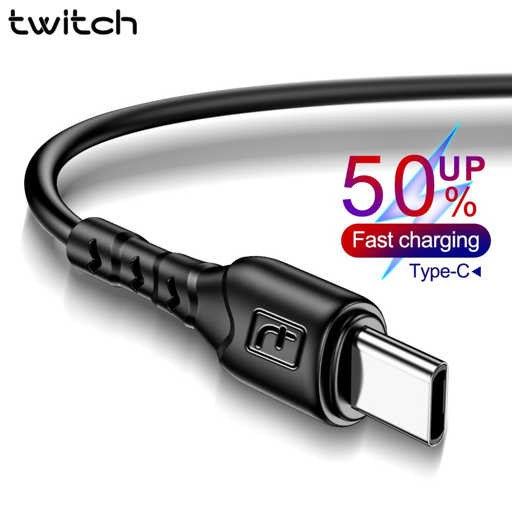 USB Type C Cable For Samsung S10 Huawei P30 Pro Fast Charge Type-C Mobile Phone Charging Wire USB C Cable For Samsung S9 S8 Plus