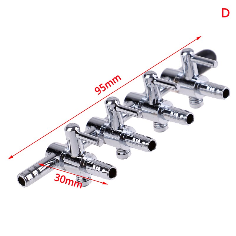 Distributor Aquarium Stainless Steel Lever Fish Tank Durable Oxygen Pump Accessories Splitter Air Flow Control: D