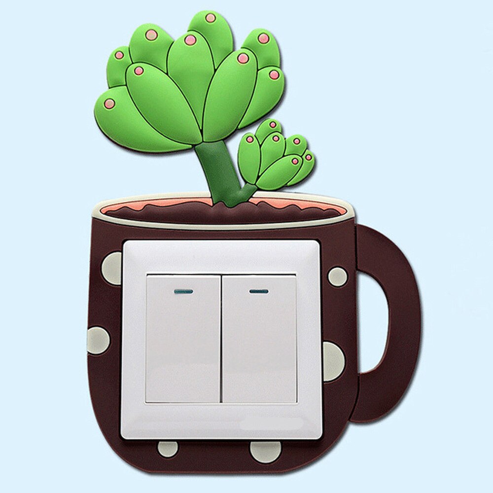 Adesivo Murale Panda Per Interruttore - Vinile, 70x165 Mm, Nero, Rimovibile