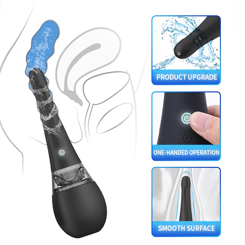 Alle-Zweck Elektrische Einlauf Glühbirne, Tragbare Elektrische Bidet Spritzgerät mit 3 Intensitäzehn Modi für Baby Waschen, körperpflege, Disabili