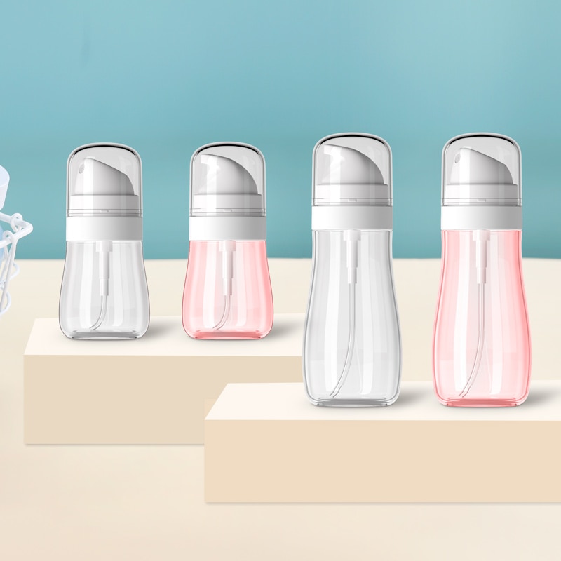 1Pcs 50ml 100ml Random Color Portable Plastic Spray Bottle Liquid Makeup Atomizer Pot Mini Empty Cosmetic Makeup Containers
