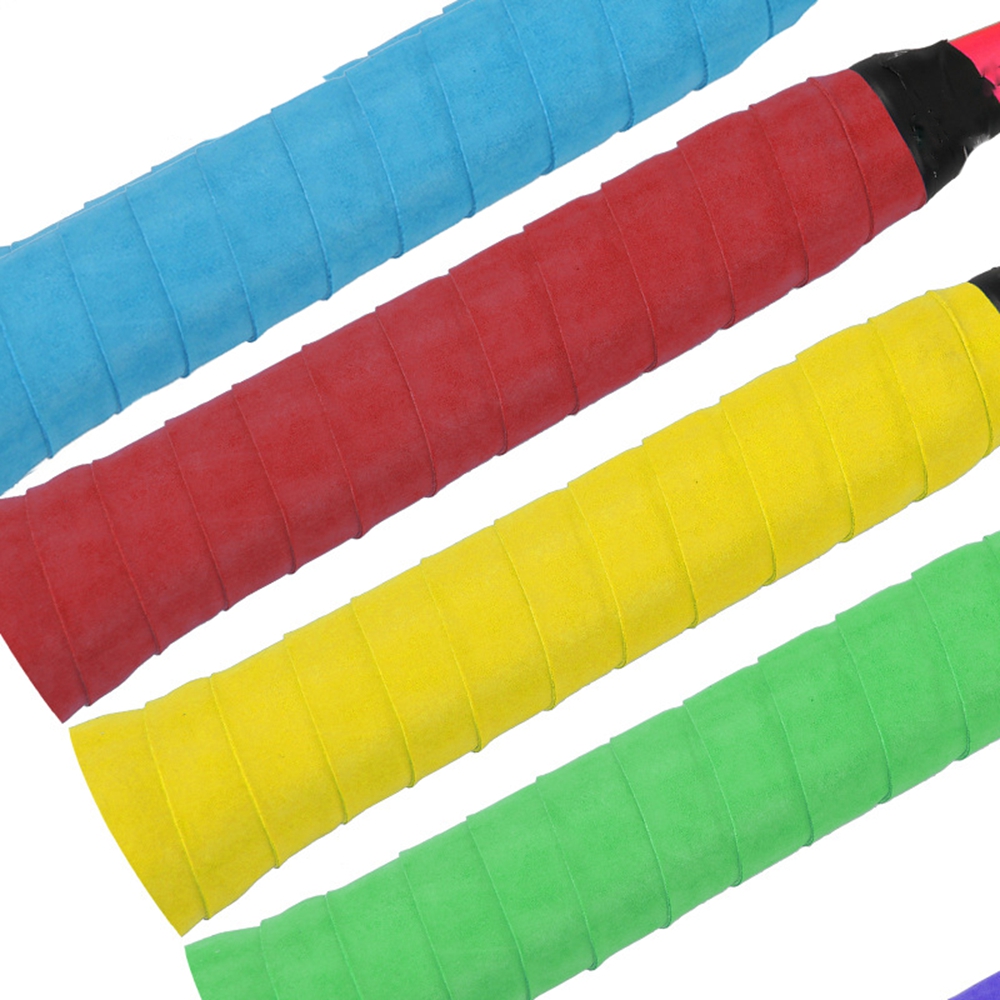 1/2 sztuk suche rakieta tenisowa Grip antypoślizgowe pot absorbowane okłady krany Badminton uchwyty rakieta wibracja Overgrip Sweatband sport