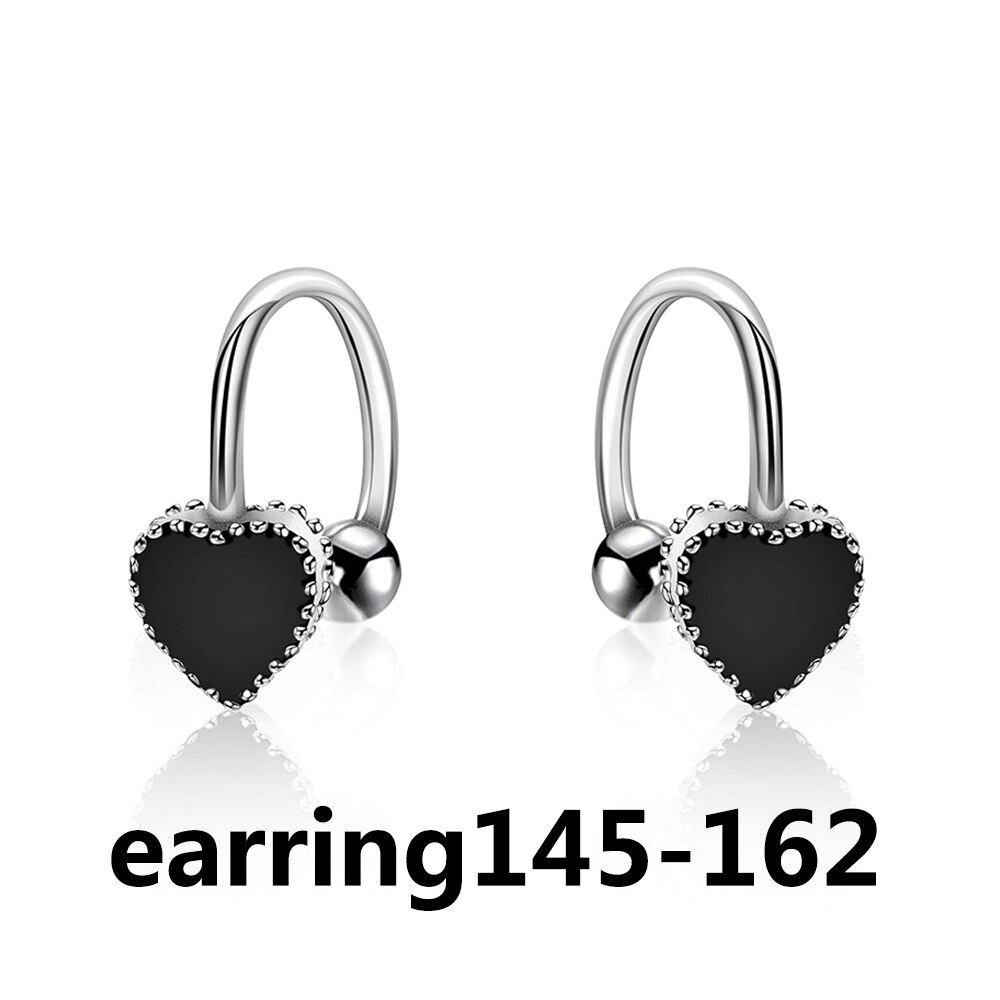 100% 925 Sterling Silver Spanish Bear Jewelry Women Earring145 Original Original Jewelry: 161