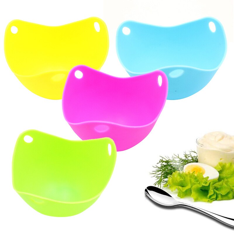Keuken 2 stuks Siliconen Ei Pocheren Pods Boiler Pannenkoek Maker Eivorm Bowl Ringen Fornuis Koken Accessoires Keuken Gadget