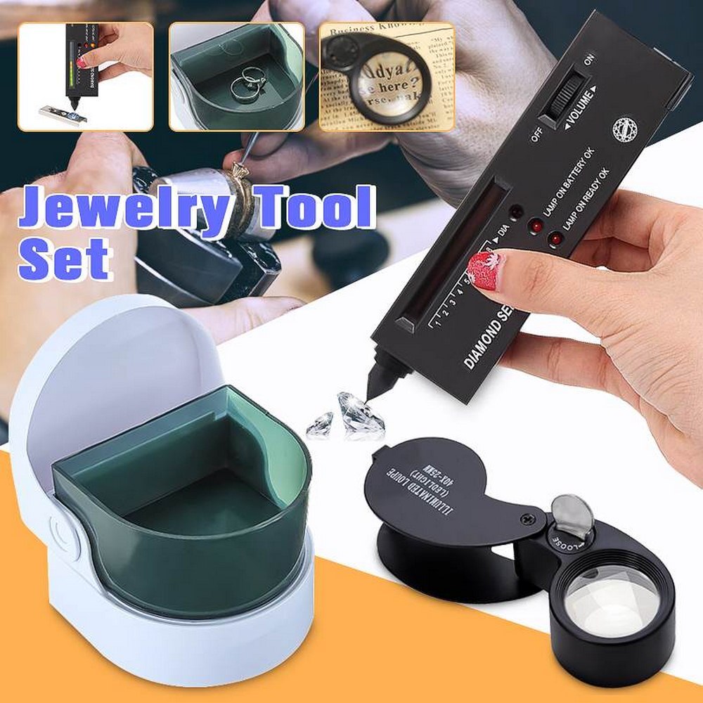 High Accuracy Diamond Gems Tester Gemstone Selector Jewelry Watcher Tool LED Portable Diamond Indicator Tester Pen