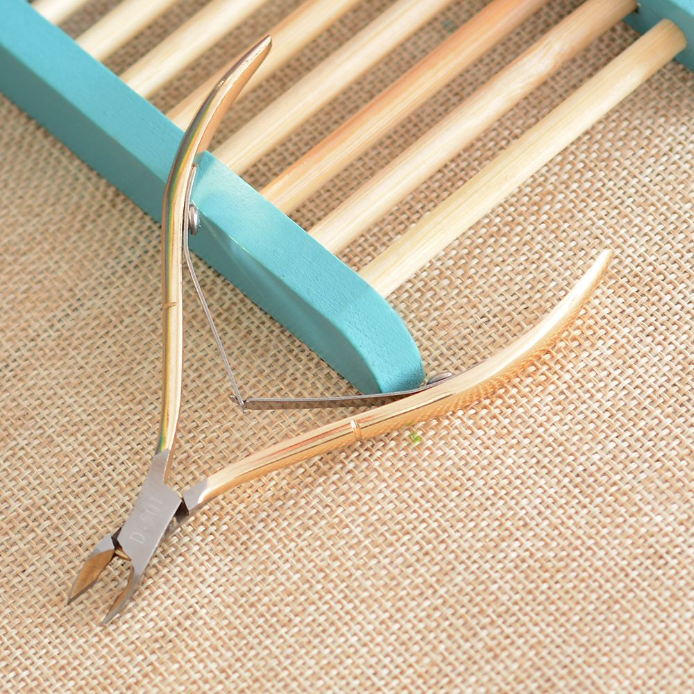 Nagelriemknipper met dubbele veer van roestvrij staal, 1/4- beste nagelgereedschap om dode huid op vingers en tenen te verwijderen