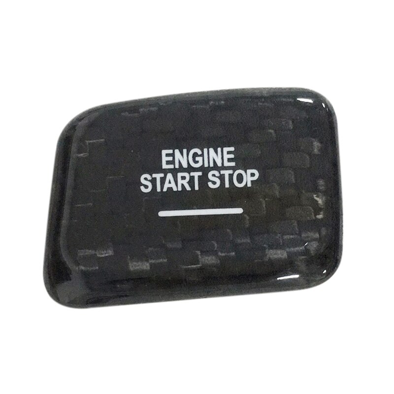 for Chevrolet Camaro Carbon Fiber Car Engine Start Stop Switch Button Trim Cover Stickers Accessories: Default Title