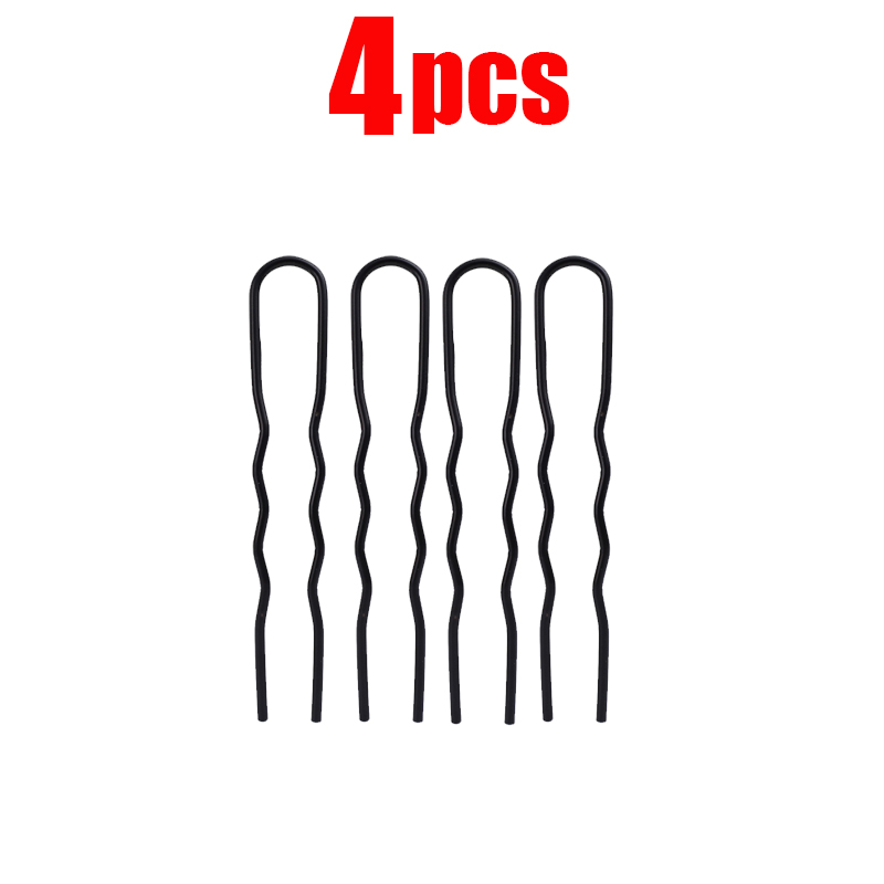 Koreaanse Stijl Haarspeld Kam U Vorm Vlechten Twist Vork Krullend Haar Clip Mode Vrouwen Styling Tool Haar Sticks Haaraccessoires: Rood