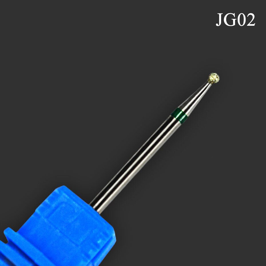 1pc de Arte de uñas de fresadora cortador de uñas de broca de carburo de Burr piedra para uñas Bits herramientas de manicura pedicura BEJG01-05: JG02