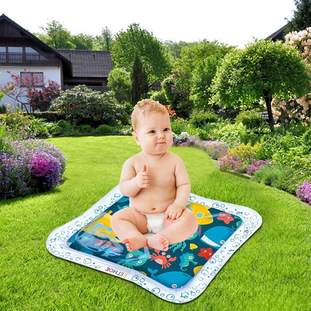 Watermat baby opblaasbaar klopkussen baby opblaasbaar kussen grappig kussen waterspeelgoed peuter spel baby pat  e9 g 0