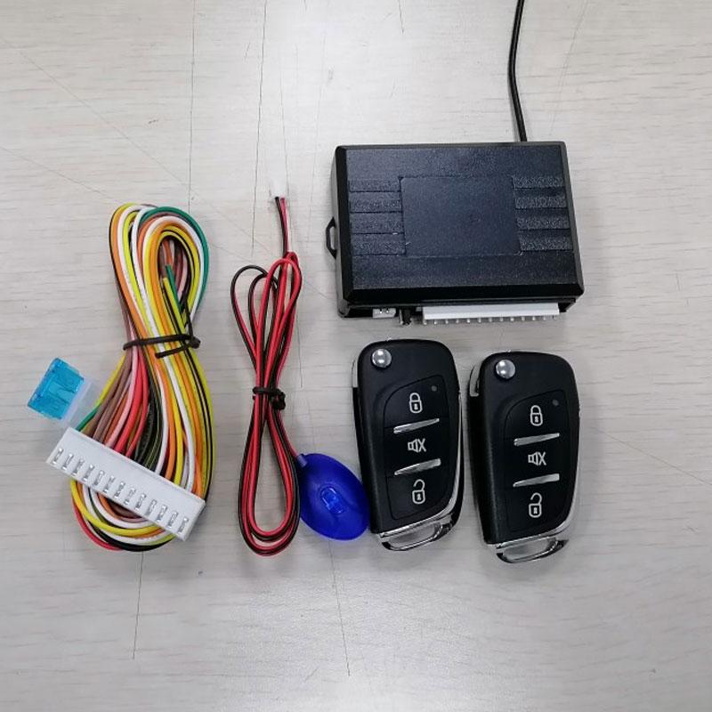 Universele Auto Auto Keyless Entry Systeem Knop Start Stop Led Sleutelhanger Centrale Kit Deurvergrendeling Met Afstandsbediening