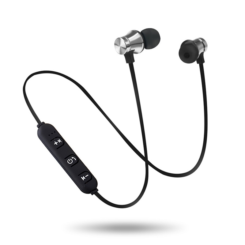 Bluetooth 5.0 Nekband Magnetische Draadloze Koptelefoon Sport Stereo Oordopjes Muziek Metalen Hoofdtelefoon Met Microfoon Voor Smartphone