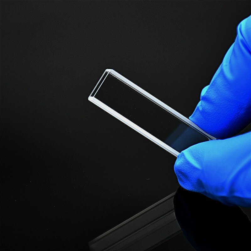 Quarz Küvette (Flüssigkeit Sonde Zelle) Absorption Zelle 5mm, Sauerei Reflektiert Licht Küvette 2 stücke/pk