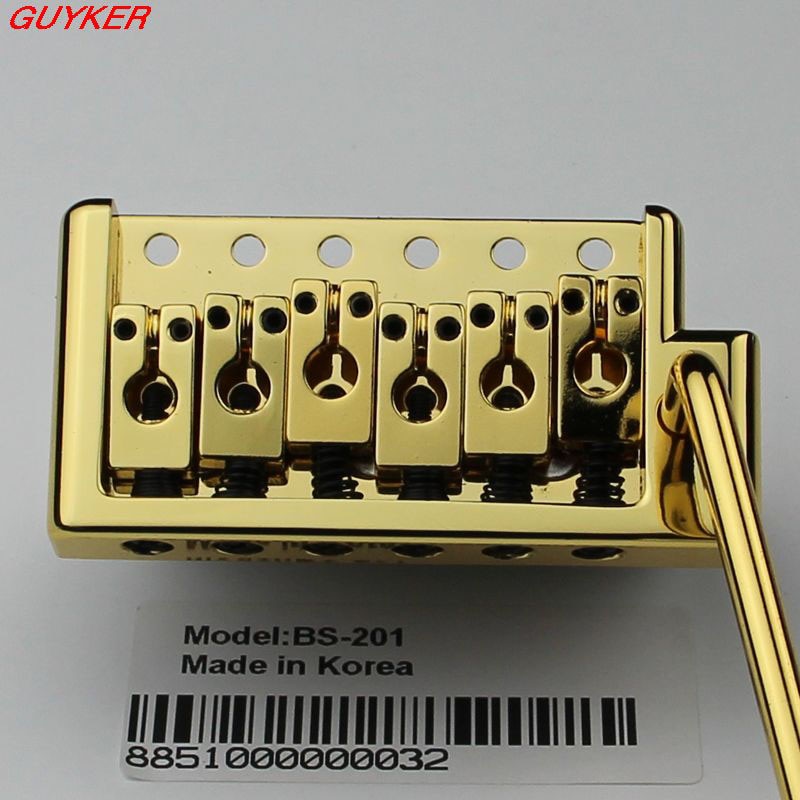 Partes de guitarra BS201, puente de guitarra trémolo Estilo Vintage, cromado, dorado