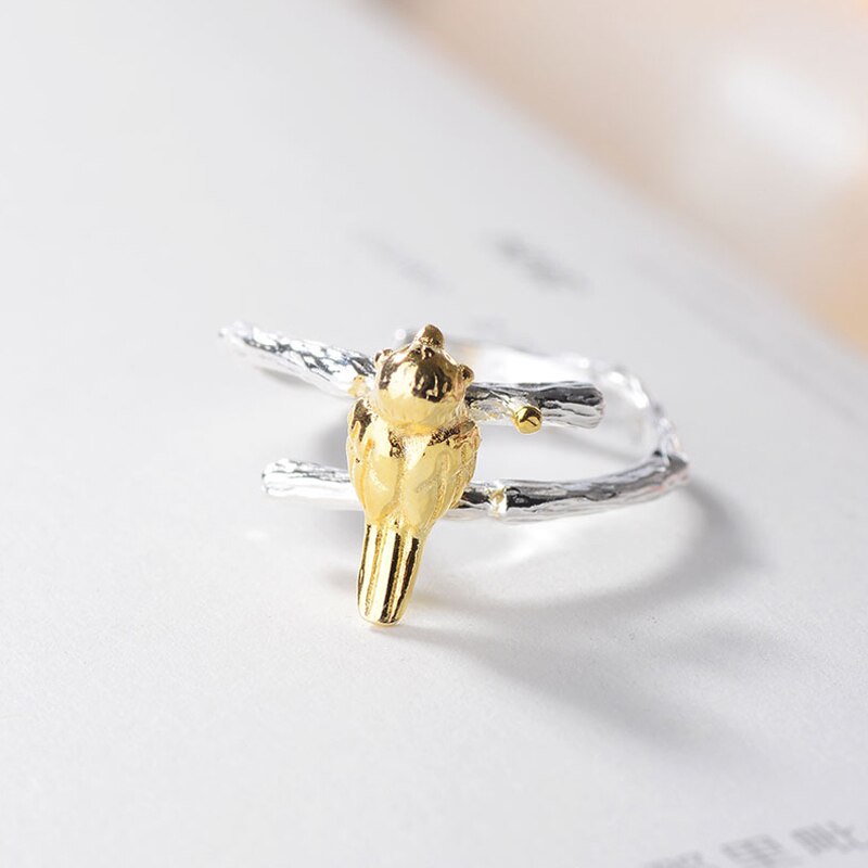 Trendy Stijl Zilver Kleur Vogel Ringen Voor Vrouwen Maat Verstelbaar Engagement Ringen Meisjes Partij Sieraden Anillos