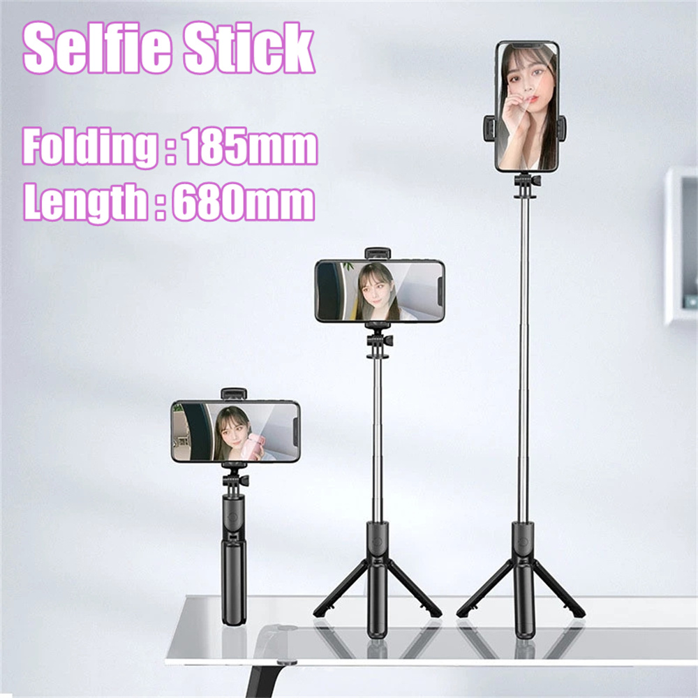 VBNBV 2025 Nuovo treppiede per fotocamera smartphone, supporto per telefono con otturatore Bluetooth, staffe per selfie stick wireless con supporto per telefono