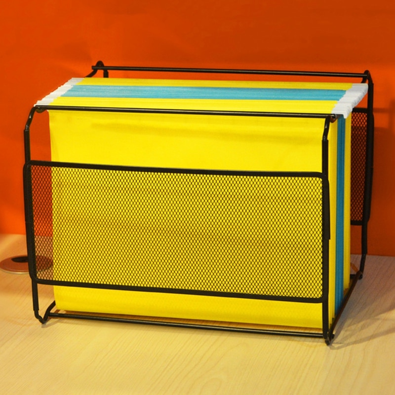 Samstar Hanging File Folder Box, Mesh File Organizer Box Holder A4 Size - View #7